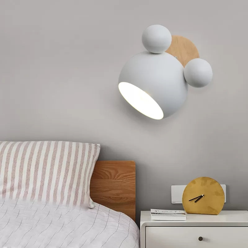 Skørter | Rotatable Single Light Mouse Wall Lamp Nordic Stylish Metal Wall Lamp for the Office