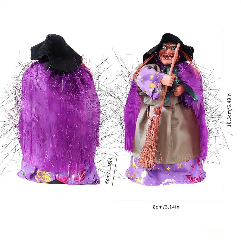 Lisslune | Halloween Witch Doll Statue Decor Desktop