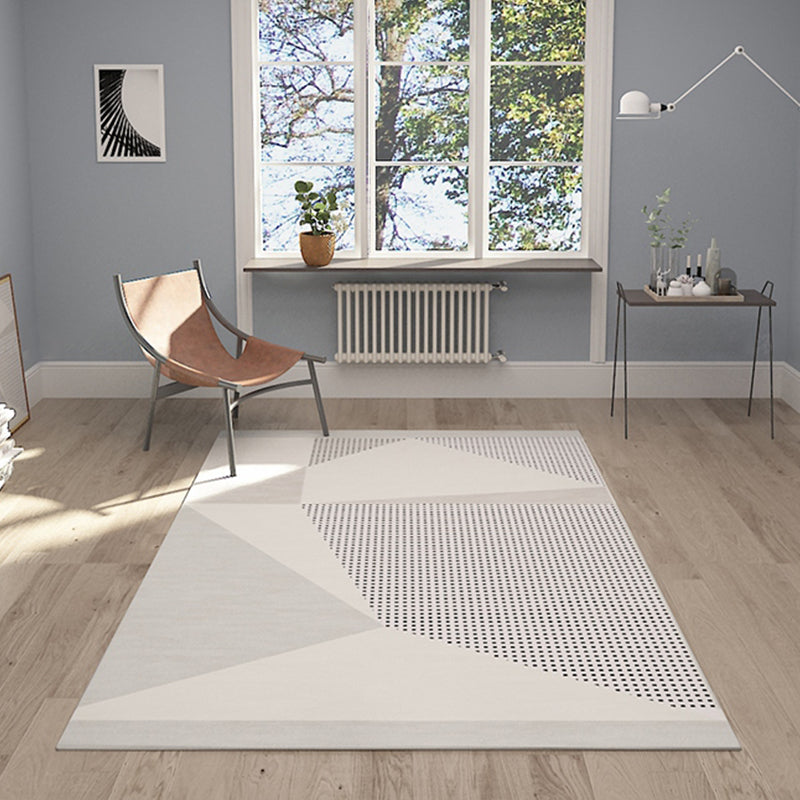 Lisslune | Funky Modernism Rug Green and Gray Geometric and Checkered Pattern Rug Pet Friendly Non-Slip Washable Area Rug for Decoration