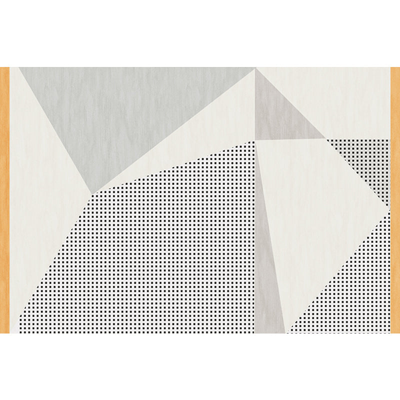 Lisslune | Funky Modernism Rug Green and Gray Geometric and Checkered Pattern Rug Pet Friendly Non-Slip Washable Area Rug for Decoration