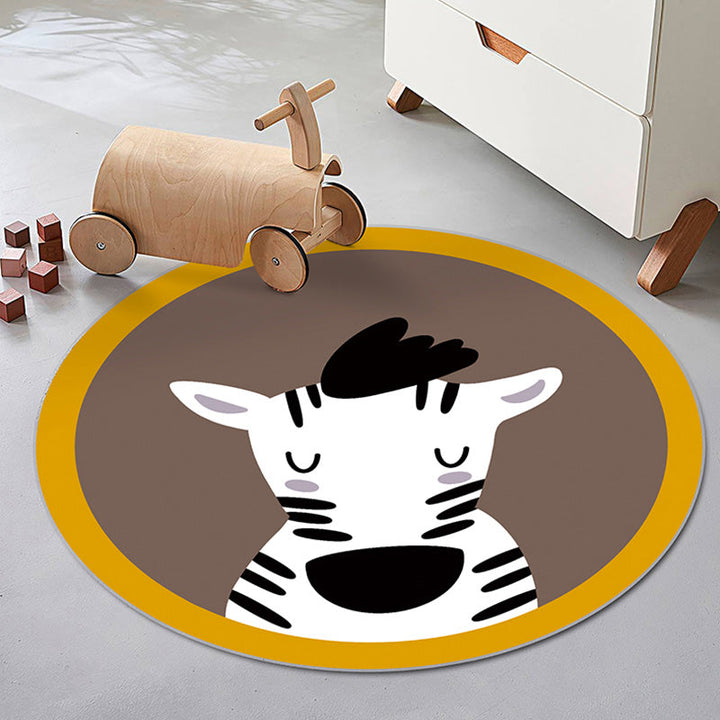 Lisslune | Kids Animal pattern Carpet Multicolor Polyester Carpet Non-Slip Back Washable Pet-Friendly Carpet for Bedroom