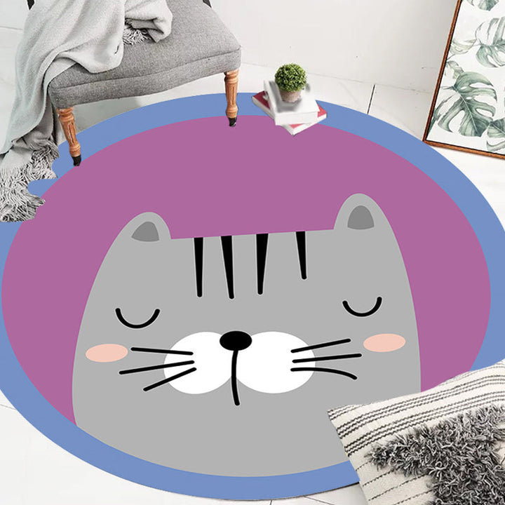 Lisslune | Kids Animal pattern Carpet Multicolor Polyester Carpet Non-Slip Back Washable Pet-Friendly Carpet for Bedroom