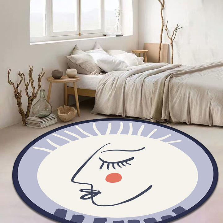 Lisslune | Character Carpet Polyester Modern Carpet Washable Anti-Slip Pet-Friendly Area Rug for Living Room