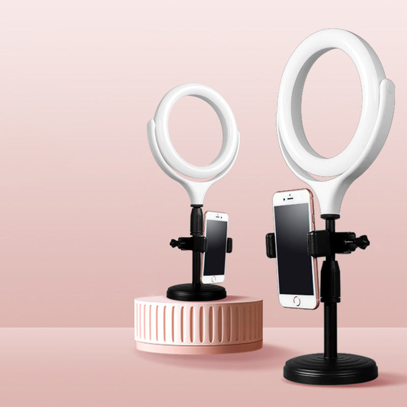 Lisslune | White Rotatable Round Mirror Light Modernist LED Metallic Built-in Lighting with USB Port