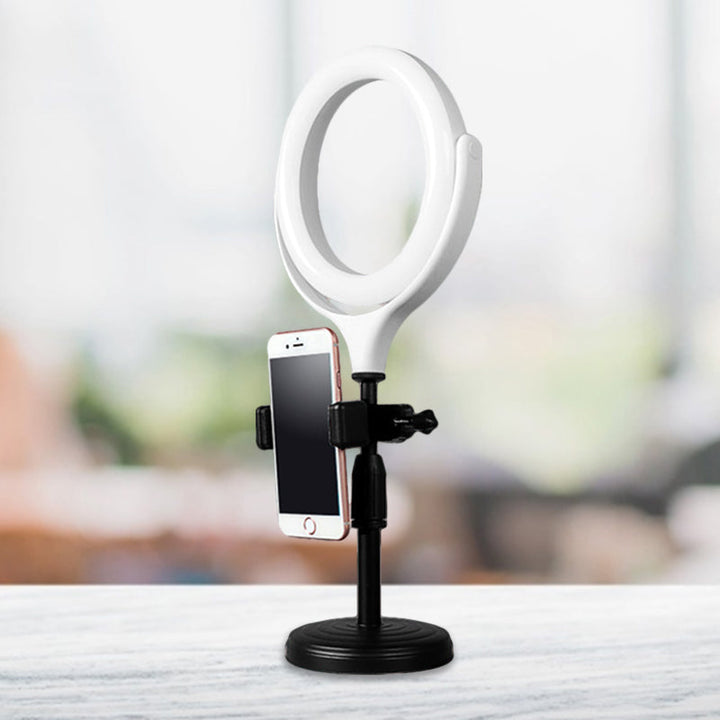Lisslune | White Rotatable Round Mirror Light Modernist LED Metallic Built-in Lighting with USB Port
