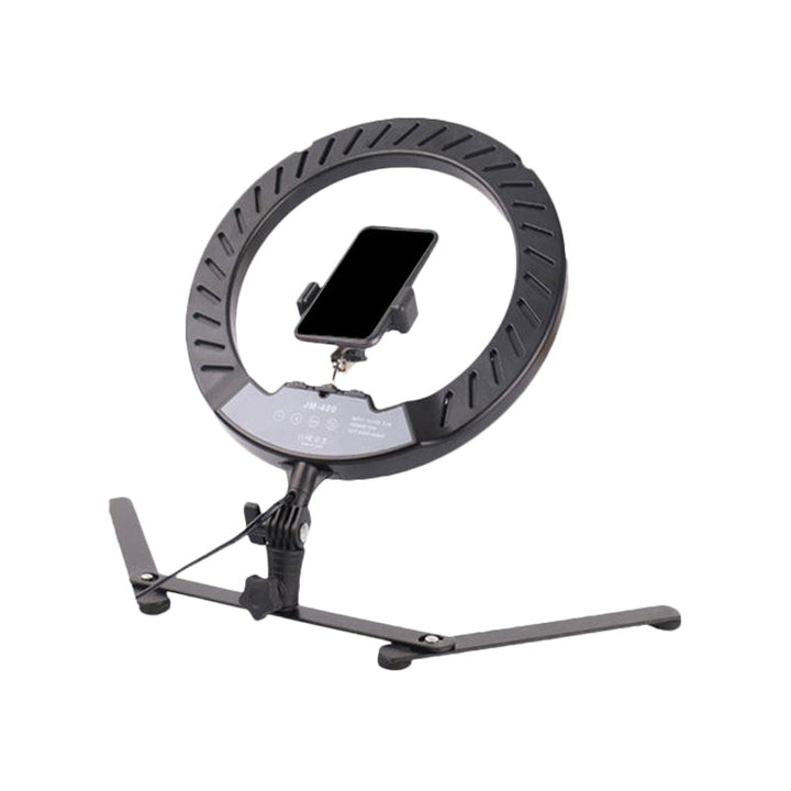 Lisslune | Modern LED Fill Flash Light Black Round USB Marker Light with Metallic Shade