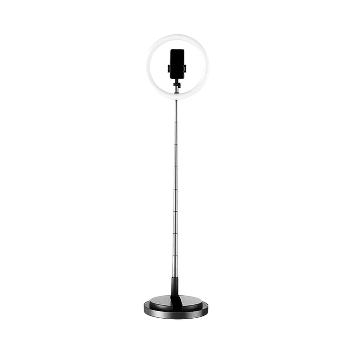 Lisslune | Round Metal USB Makeup Lamp Minimalist Black/White/Pink LED Fill Light for Phone Stand