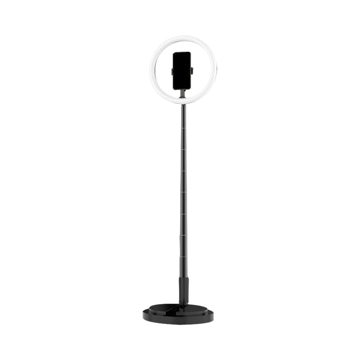 Lisslune | Modern Round LED Makeup Lamp Metallic Hand Holder USB Fill Light in Black/White/Pink