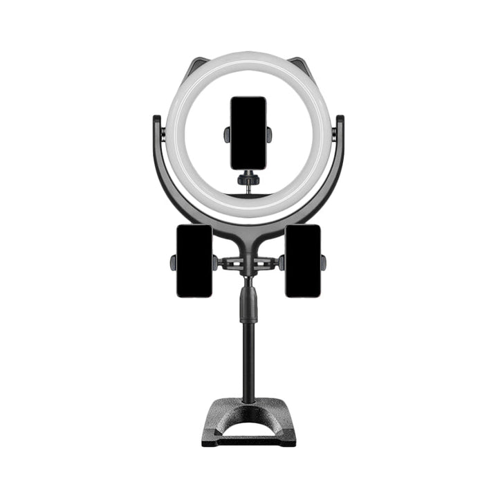 Lisslune | Minimal LED Mirror Lighting Black Surface Cat Ear USB Fill Lamp with Metallic Shade