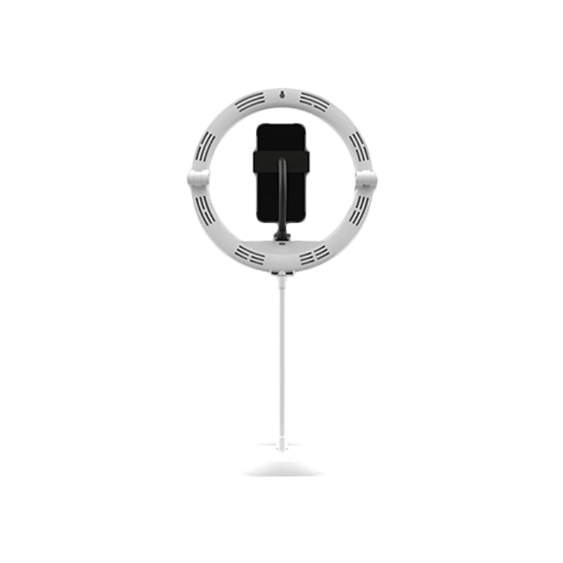 Lisslune | Simple Folded Round Vanity Lamp Metal Mobile Phone Holder LED Fill Light in Black/White/Pink