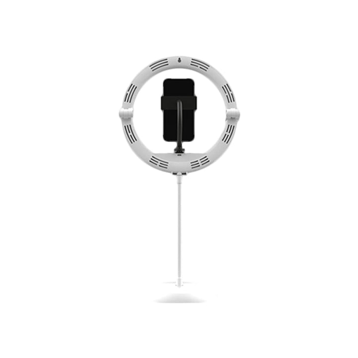 Lisslune | Simple Folded Round Vanity Lamp Metal Mobile Phone Holder LED Fill Light in Black/White/Pink