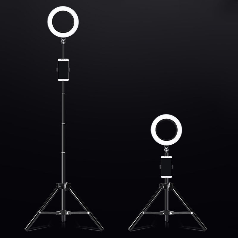 Lisslune | Ring Metallic Vanity Lighting Modern Black Tripod LED Fill Flush Lamp with Tripod Design