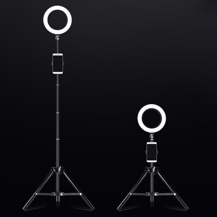 Lisslune | Ring Metallic Vanity Lighting Modern Black Tripod LED Fill Flush Lamp with Tripod Design