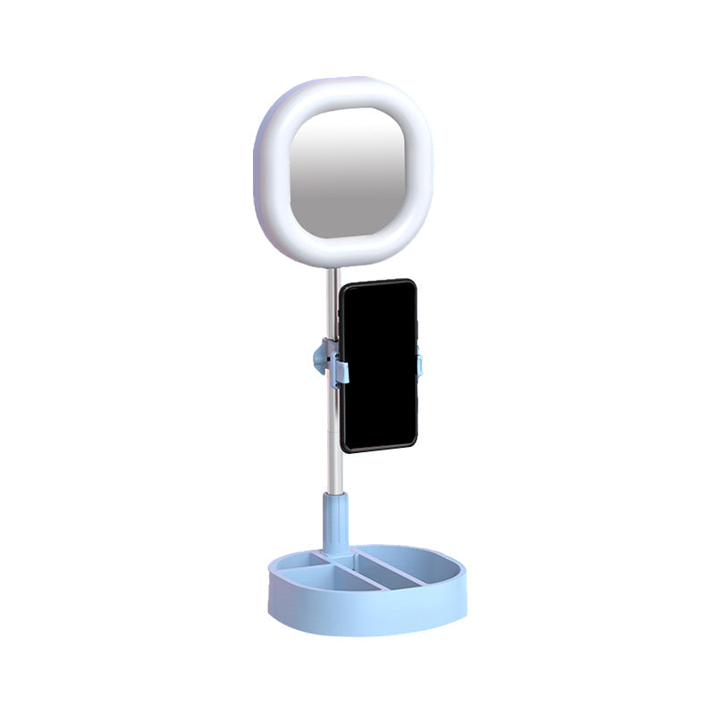 Lisslune | Square LED Mirror Light Simple Style Metallic Black/Pink/Blue Finish Fill Light with USB Connection