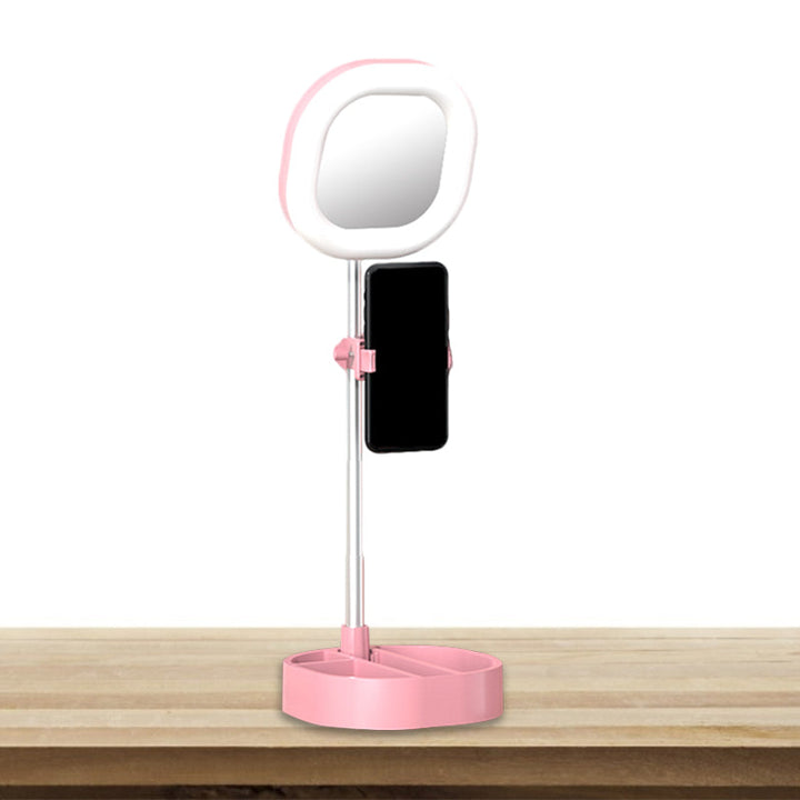 Lisslune | Square LED Mirror Light Simple Style Metallic Black/Pink/Blue Finish Fill Light with USB Connection
