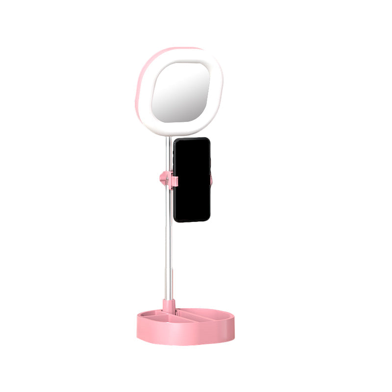 Lisslune | Square LED Mirror Light Simple Style Metallic Black/Pink/Blue Finish Fill Light with USB Connection