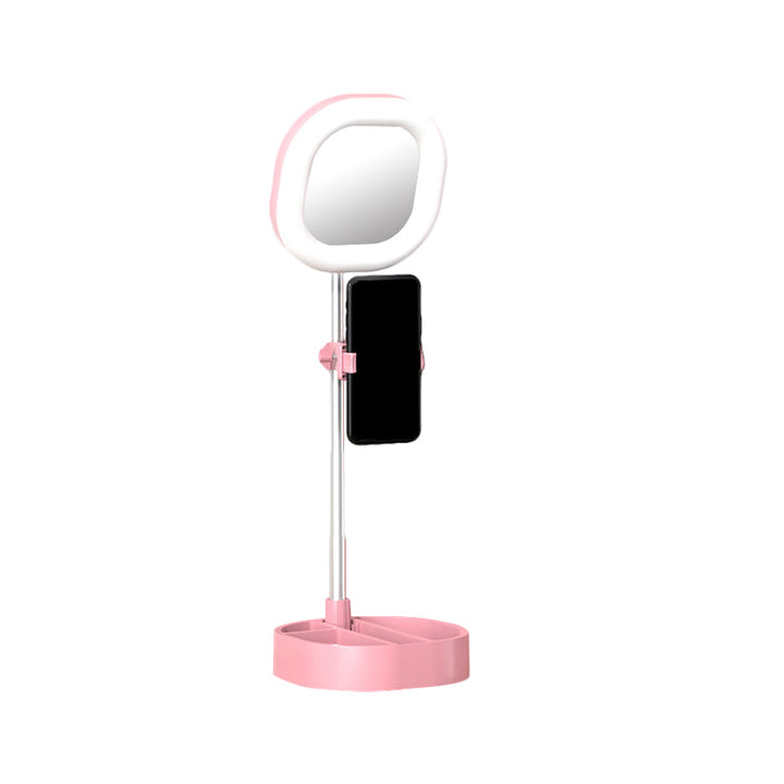 Lisslune | Square LED Mirror Light Simple Style Metallic Black/Pink/Blue Finish Fill Light with USB Connection