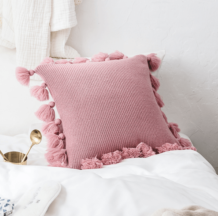 Rynx Bohemian Knit Pastel Color Pillowcase