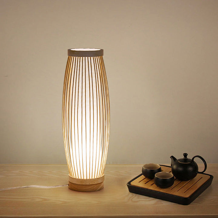 Lisslune | BambooSerenity - Asian inspired elongated bedside lamp