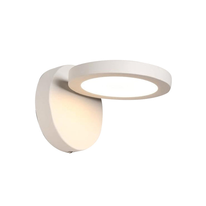 Lisslune | Acrylic Rotating Lens Wall Light Simplicity White/Black LED Wall Lights Fixture in Warm/White Light