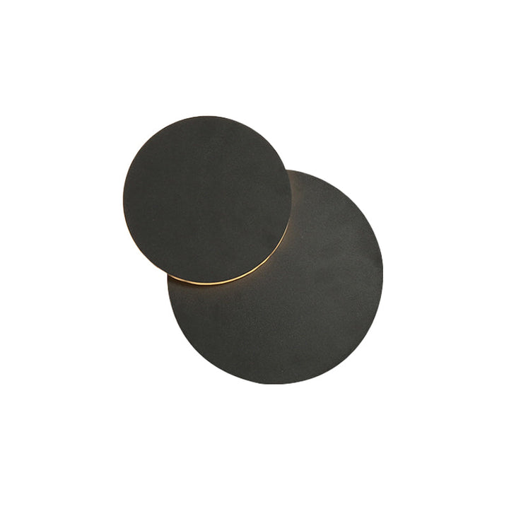 Skørter | Rotatable Disc Built-in Wall Lamp Nordic Metal Black/White LED Wall Lamp in Warm/White Light