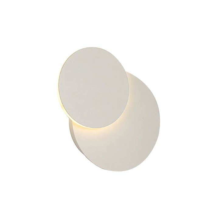 Skørter | Rotatable Disc Built-in Wall Lamp Nordic Metal Black/White LED Wall Lamp in Warm/White Light