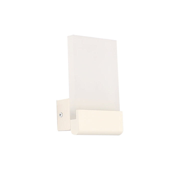 Lisslune | Rectangular Pad Wall Mount Light Minimalist Acrylic Black/White LED Wall Lamp for Nightstand, Warm/White Light