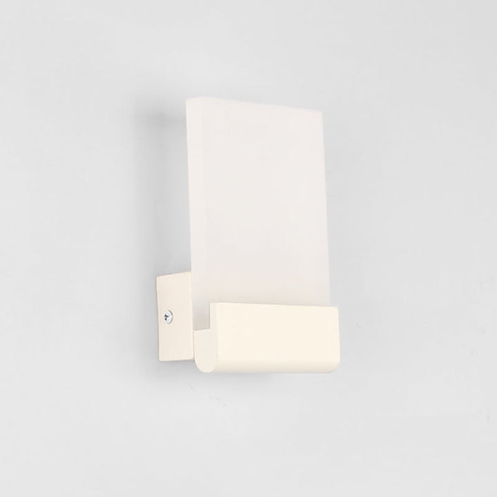 Lisslune | Rectangular Pad Wall Mount Light Minimalist Acrylic Black/White LED Wall Lamp for Nightstand, Warm/White Light