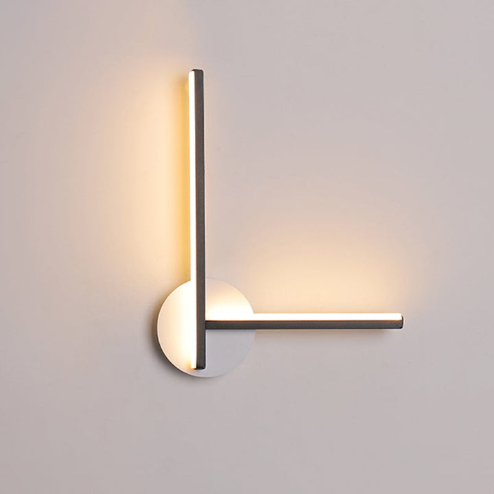 Lisslune | Acrylic Cross Wall Lighting Ideas Minimalism Black/White LED Wall Lamp in Warm/White Light for Nightstand