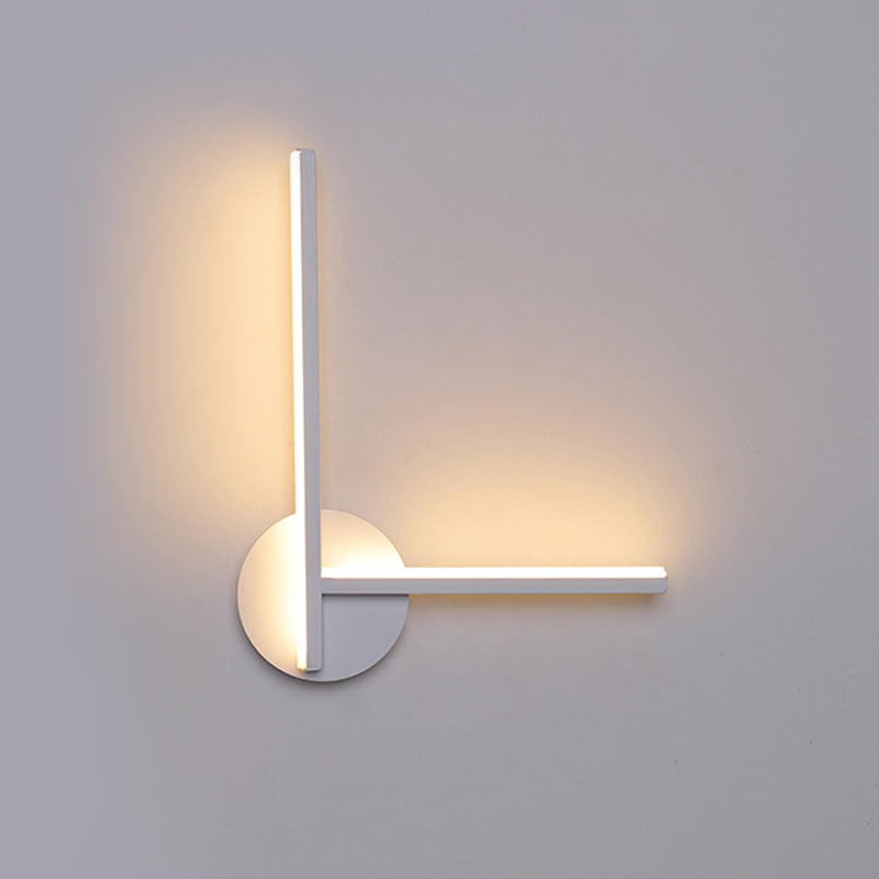 Lisslune | Acrylic Cross Wall Lighting Ideas Minimalism Black/White LED Wall Lamp in Warm/White Light for Nightstand