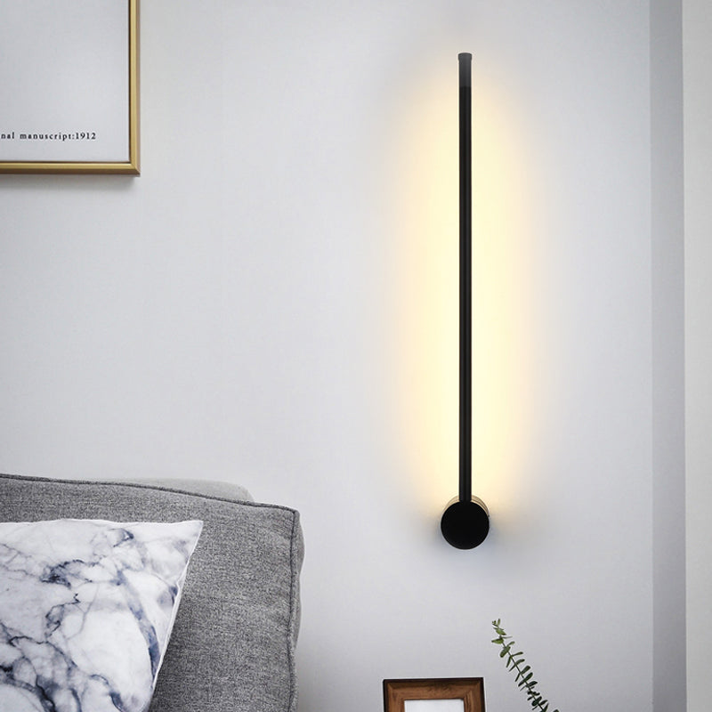 Lisslune | Needle Sword Iron Wall Lamp Fixture Simplicity Black 23.5/31.5 Inch High LED Sconce Ideas for Lounge