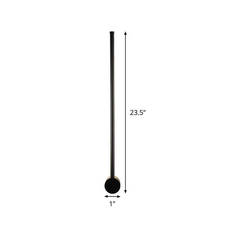 Lisslune | Needle Sword Iron Wall Lamp Fixture Simplicity Black 23.5/31.5 Inch High LED Sconce Ideas for Lounge