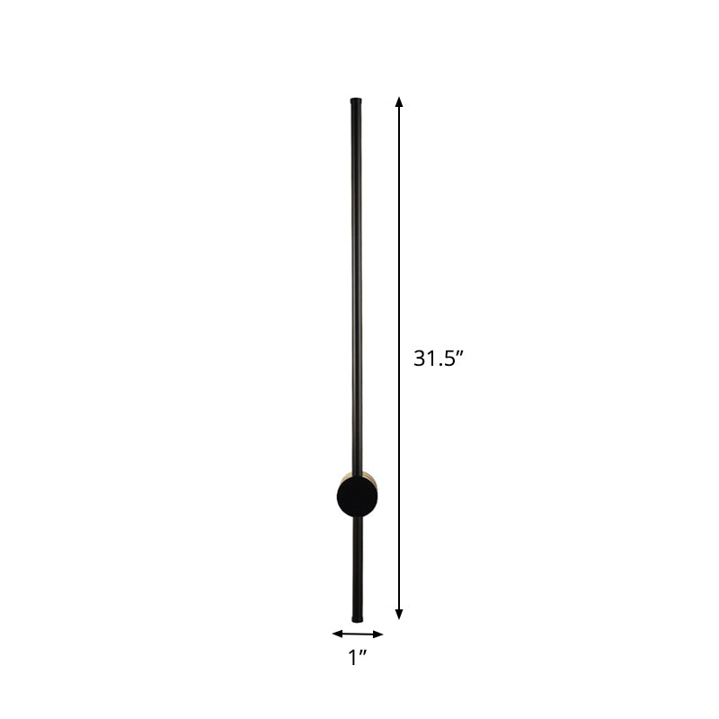 Lisslune | Needle Sword Iron Wall Lamp Fixture Simplicity Black 23.5/31.5 Inch High LED Sconce Ideas for Lounge