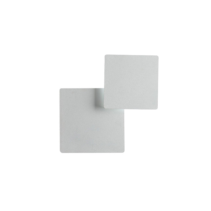 Lisslune | Iron Movable Shadow Square Wall Lamp Minimalism Novelty Black/White LED Wall Light in Warm/White Light