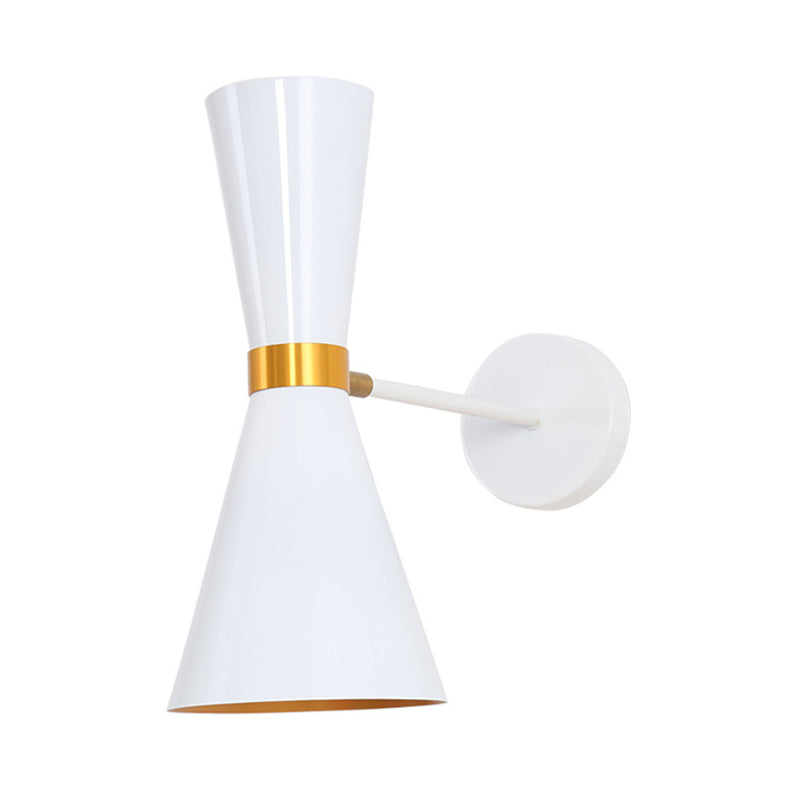 Lisslune | Black/White Cocktail Shaker Wall Light Modern 1 Light Metal Wall Mounted Lighting with Rotatable Joint