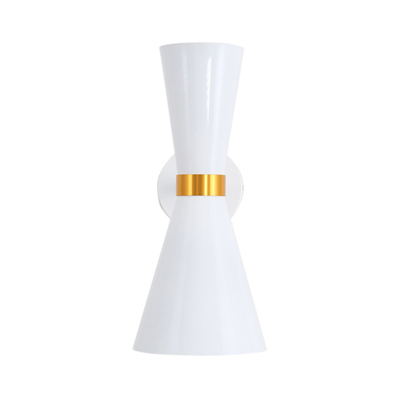 Lisslune | Black/White Cocktail Shaker Wall Light Modern 1 Light Metal Wall Mounted Lighting with Rotatable Joint