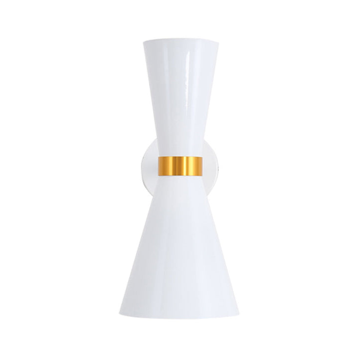 Lisslune | Black/White Cocktail Shaker Wall Light Modern 1 Light Metal Wall Mounted Lighting with Rotatable Joint