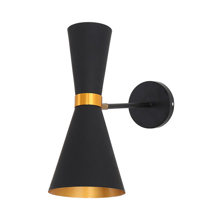 Lisslune | Black/White Cocktail Shaker Wall Light Modern 1 Light Metal Wall Mounted Lighting with Rotatable Joint