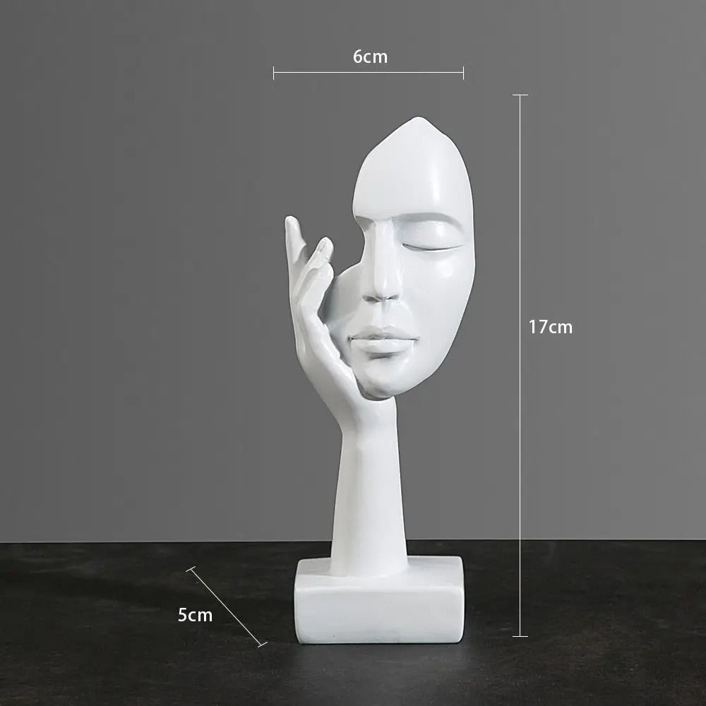 Lisslune | NordicMuse Abstract Face Sculpture