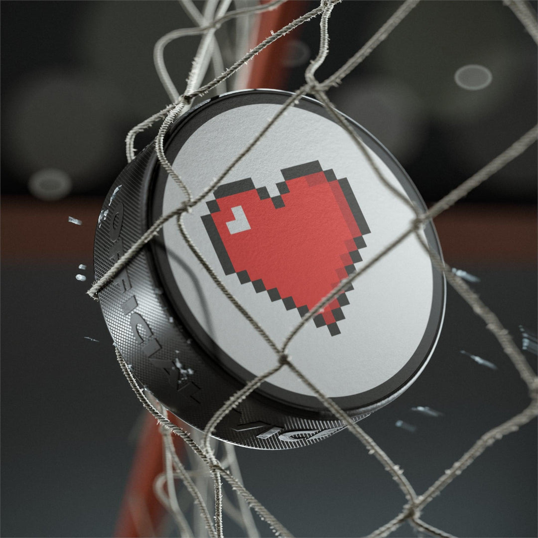Lisslune | Tailored Elegance Black Hockey Puck: Personalized Luxury on Ice