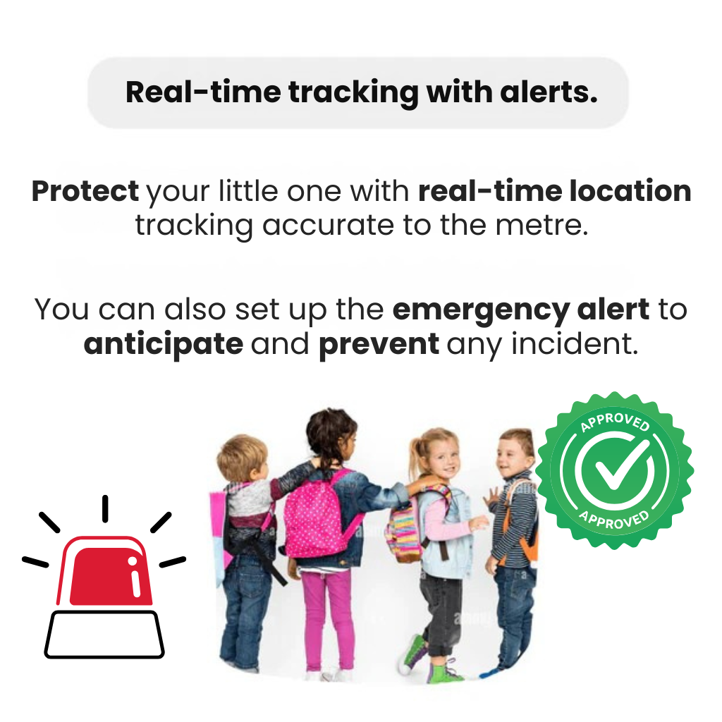 Lisslune | GPS Tracker for Children | Real-Time Tracking, Waterproof & Long Battery Life for Peace of Mind