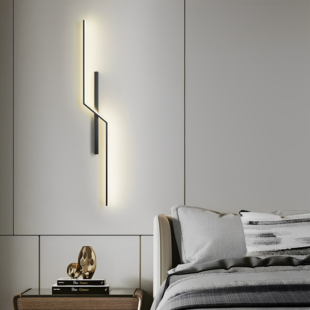 Lisslune | Lines Creative LED Modern Minimalist Wall Lamp Decorative Wall Lights Lighting