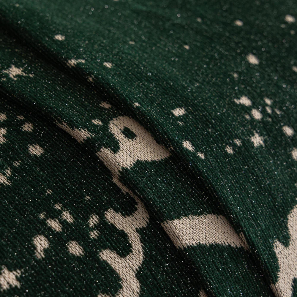 Lisslune | Cursive Glittering Chenille Sofa Cover