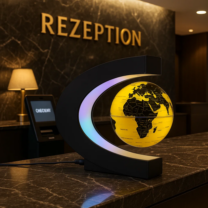 Lisslune | AstroGlobe LED World Globe – Floating Globe Lamp with Magnetic Suspension