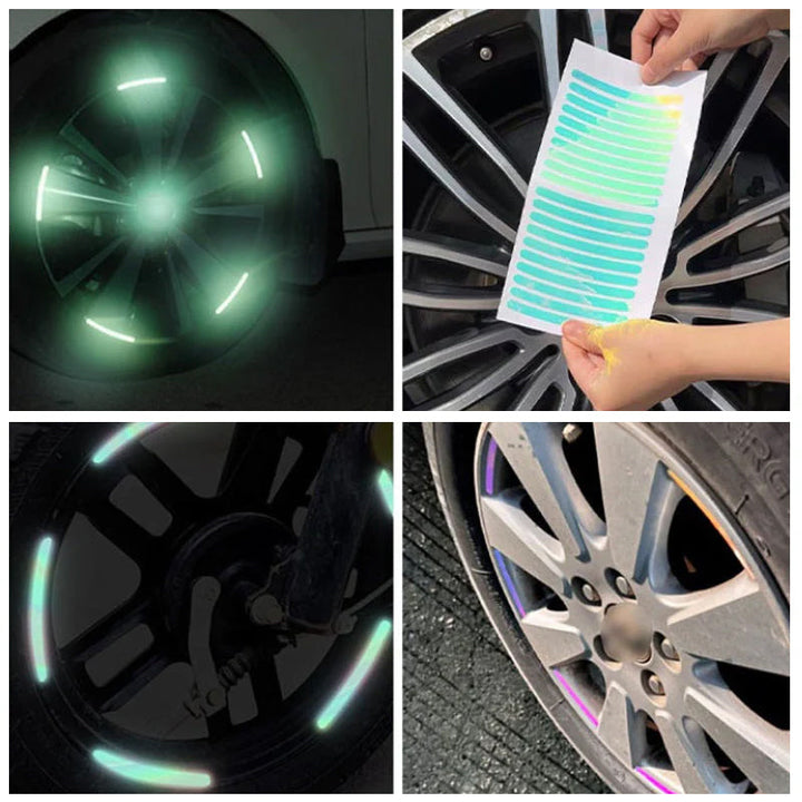 Lisslune | Reflective Car Rims Stickers