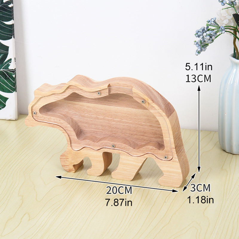 Lisslune | Wooden Animal Savings Bank