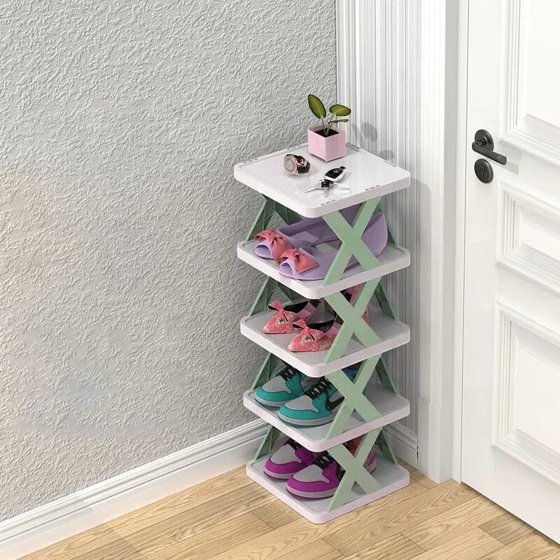 Lisslune | Foldable Multi-Layer Shoe Rack, Shoe Storage Organizer