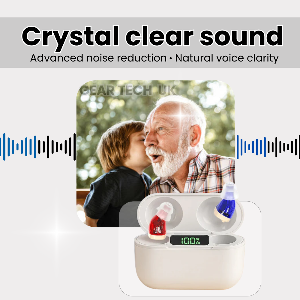 Lisslune | Invisible Rechargeable Hearing Aids UK – Discreet In Ear Hearing Aids for Clear Sound & Comfort | Small Hidden Hearing Aid