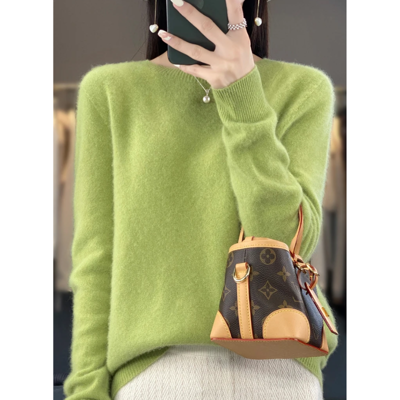 Lisslune | Cashmere Pullover Women Stylish Round Neck, Soft & Comfortable