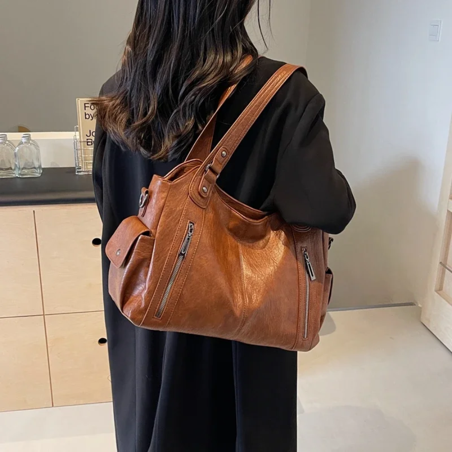 Lisslune | Women’s Classic Multi-Compartment Shoulder Bag – Alma